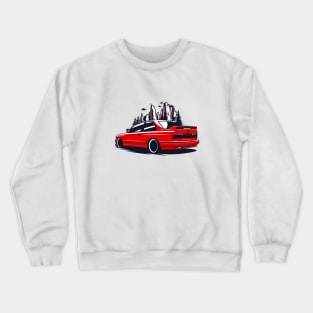 Red E30 Classic in Mountains Crewneck Sweatshirt